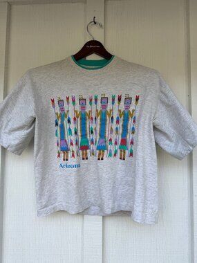 Vintage early 90s Arizona Islander Sportswear Navajo Inspired Design 1991